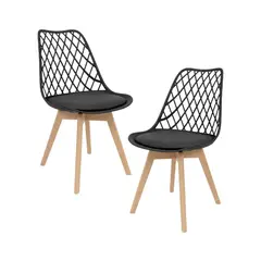 HABITA2 CHILE - Pack 2 Silla de comedor acolchada Tulip Mesh