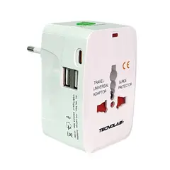 TECNOLAB - Adaptador Enchufe Universal Viaje VoltWorld TL777