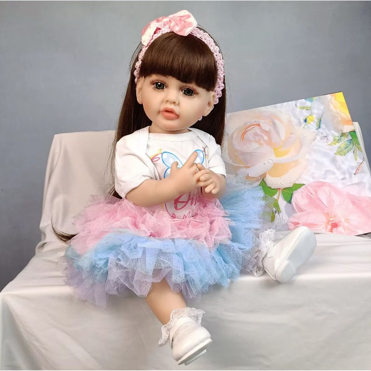 GENERICO - MUÑECAS REBORN REALISTASILICONA 55CM