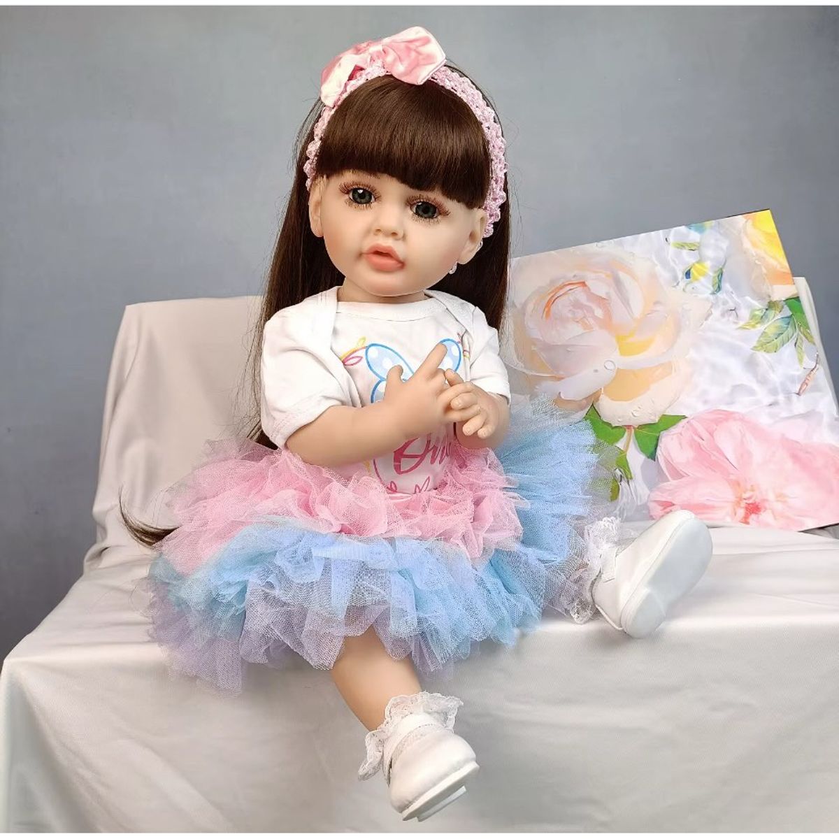 GENERICO - MUÑECAS REBORN REALISTASILICONA 55CM
