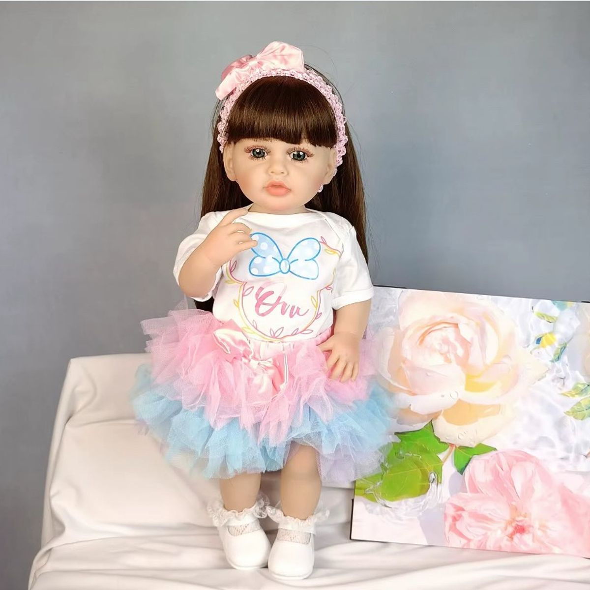 GENERICO - MUÑECAS REBORN REALISTASILICONA 55CM