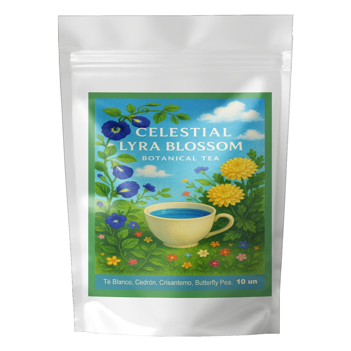 ANDES TEA - Té Celestial Lyra Blossom Una infusión celestial de calma, equilibrio y serenidad 10 bolsitas