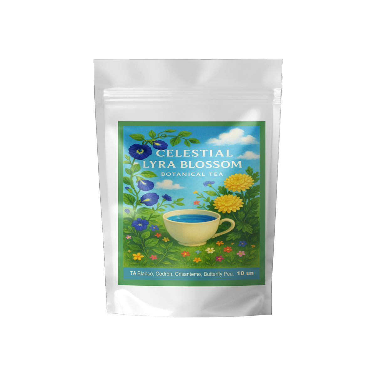 ANDES TEA - Té Celestial Lyra Blossom Una infusión celestial de calma, equilibrio y serenidad 10 bolsitas