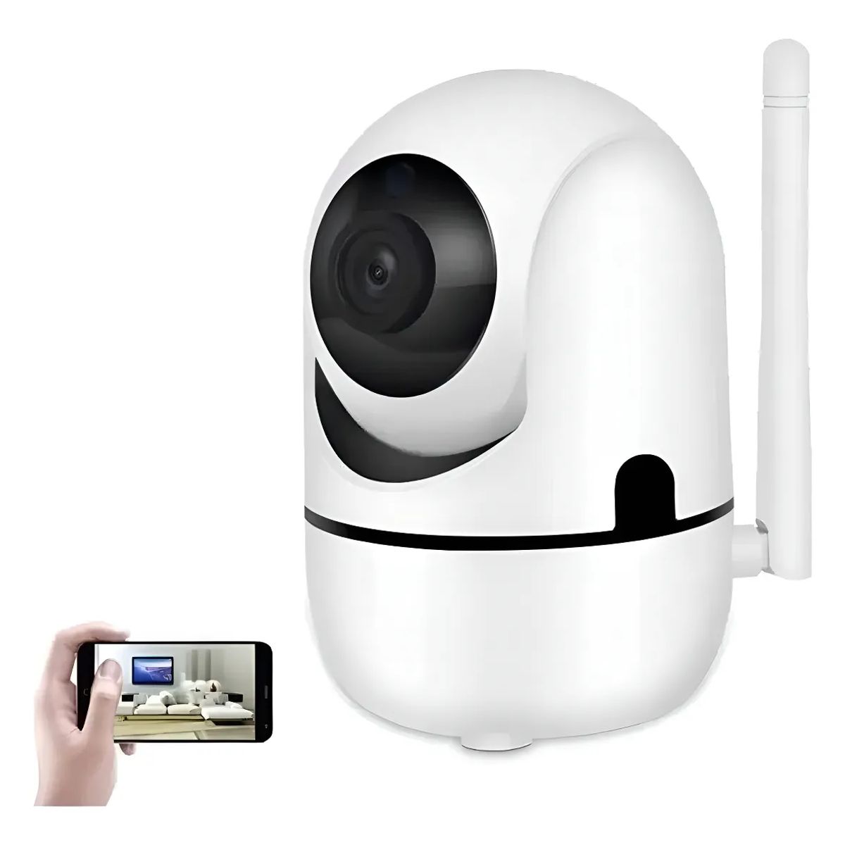 GENERICO - Camara Ip Seguridad Wifi Motorizada Infrarrojo 960y7 Color Blanco