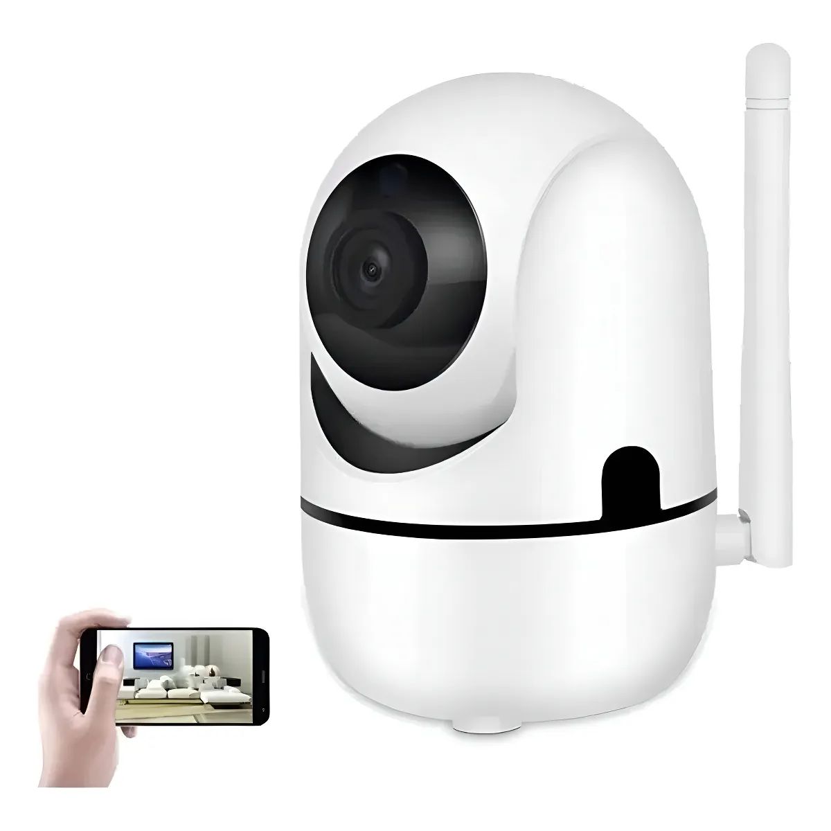 GENERICO - Camara Ip Seguridad Wifi Motorizada Infrarrojo 960y7 Color Blanco