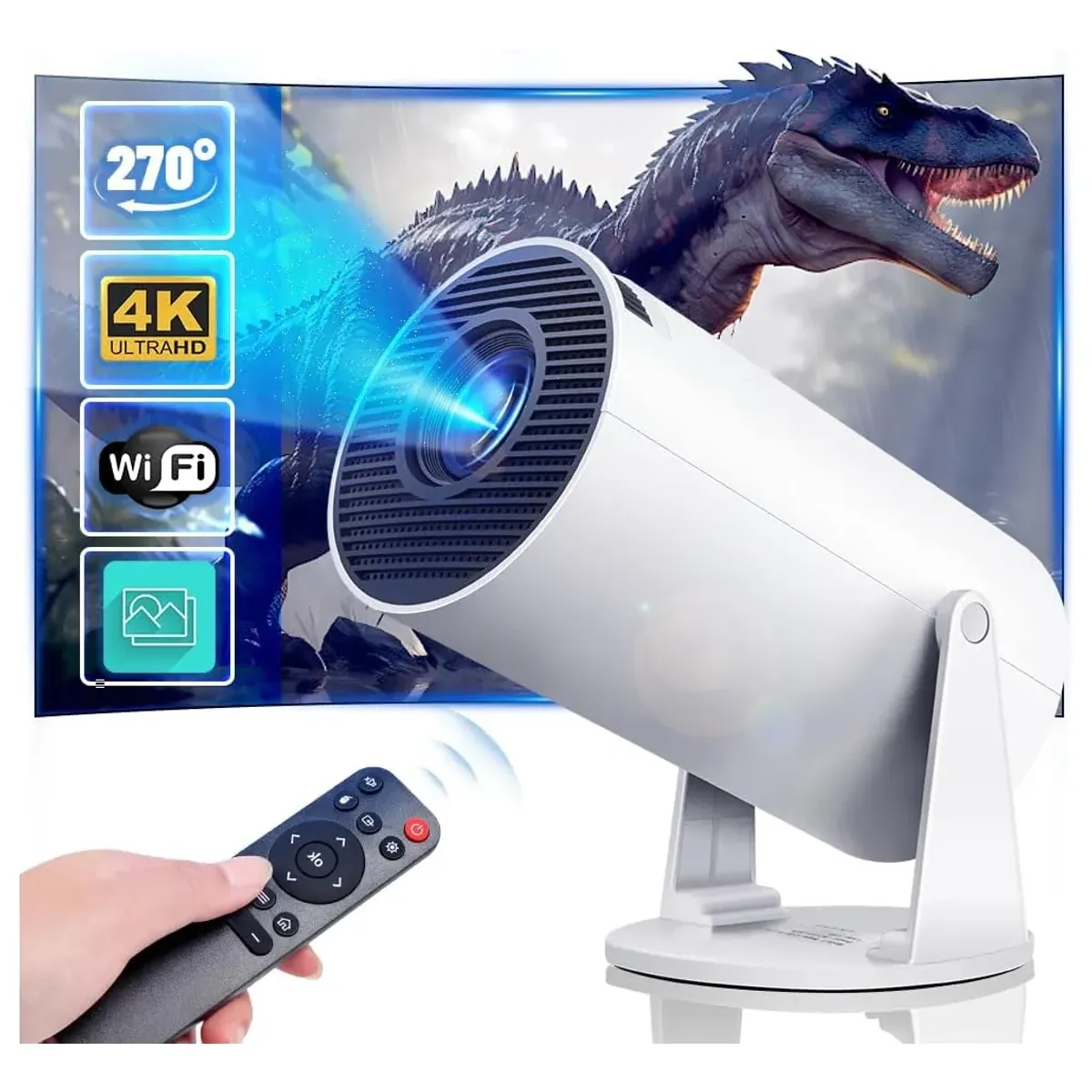 GENERICO - Proyector Hy300pro Proyector Portátil Hd 4k 200ansi 8000lm