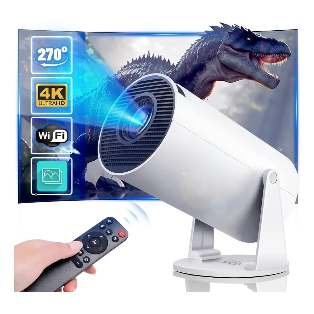 GENERICO - Proyector Hy300pro Proyector Portátil Hd 4k 200ansi 8000lm