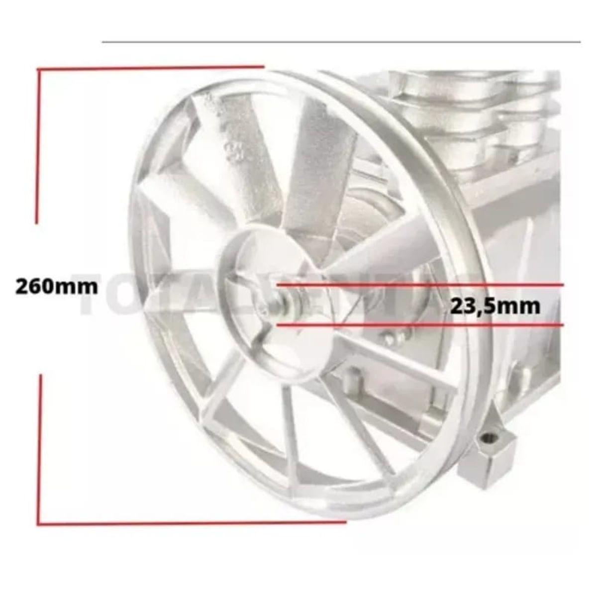 ALTERNATIVE - Cabezal Para Compresor Formato Vertical De 3 Hp Profesional