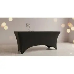 GENERICO - FUNDA ELASTICA PARA CAMILLA, MESA 210X90X75 CM NEGRO