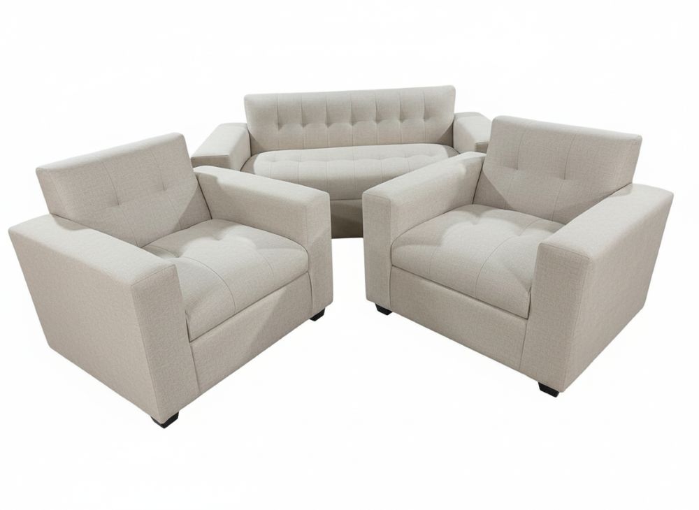 JUEGO DE LIVING BEIGE LINO Beige