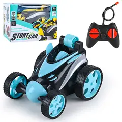 GENERICO - AUTO DE JUGUETE INSECTOR GIRO 360 CONTROL REMOTO AZUL