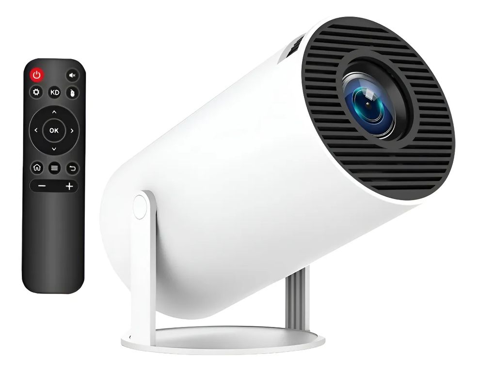 GENERICO Proyector Led Portátil Con Android Tv Wifi Y Bluetooth Blanco