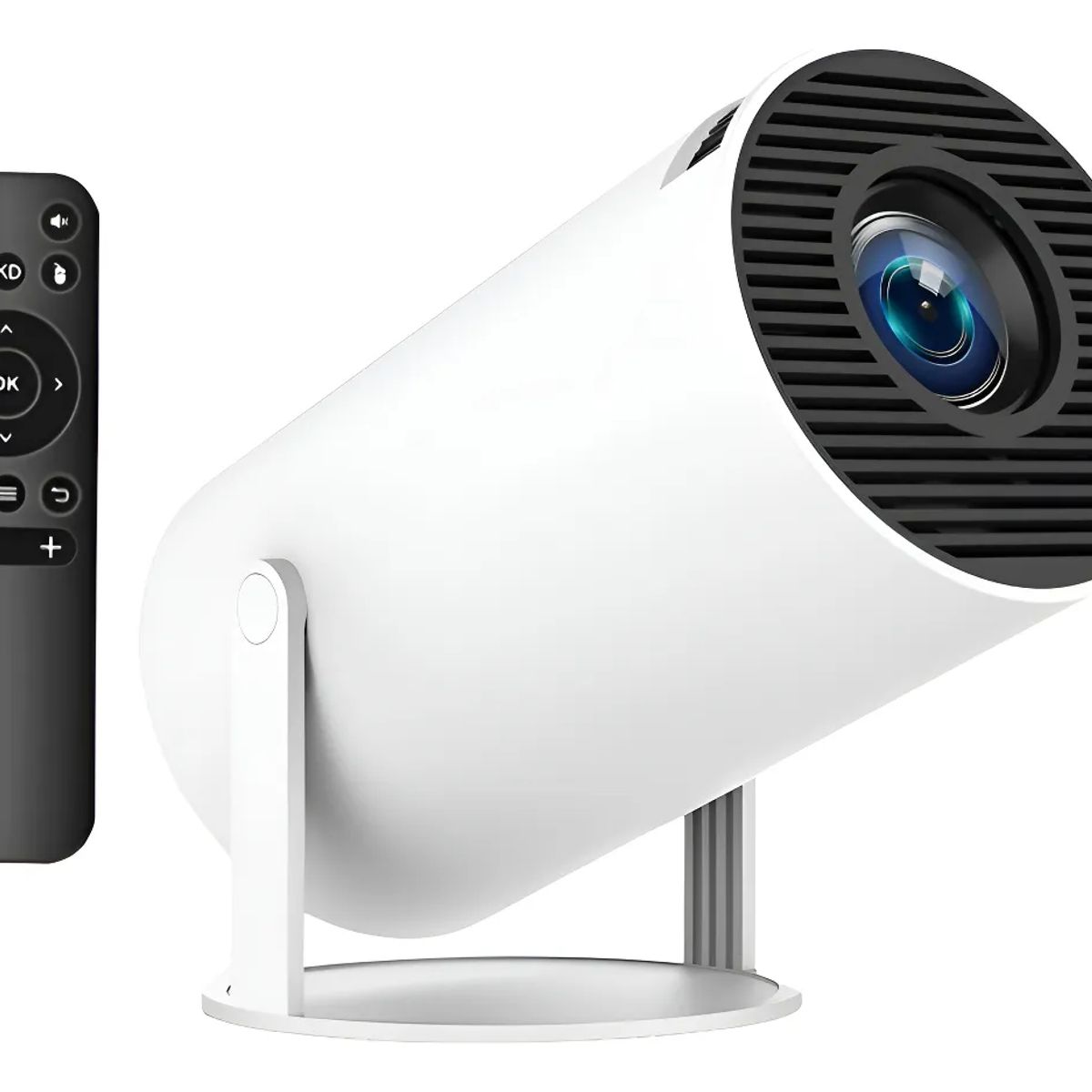 GENERICO - Proyector Led Portátil Con Android Tv Wifi Y Bluetooth Blanco