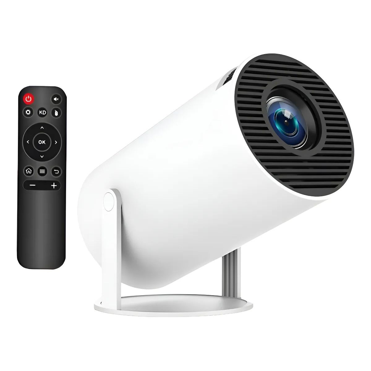 GENERICO - Proyector Led Portátil Con Android Tv Wifi Y Bluetooth Blanco