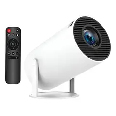 GENERICO - Proyector Led Portátil Con Android Tv Wifi Y Bluetooth Blanco