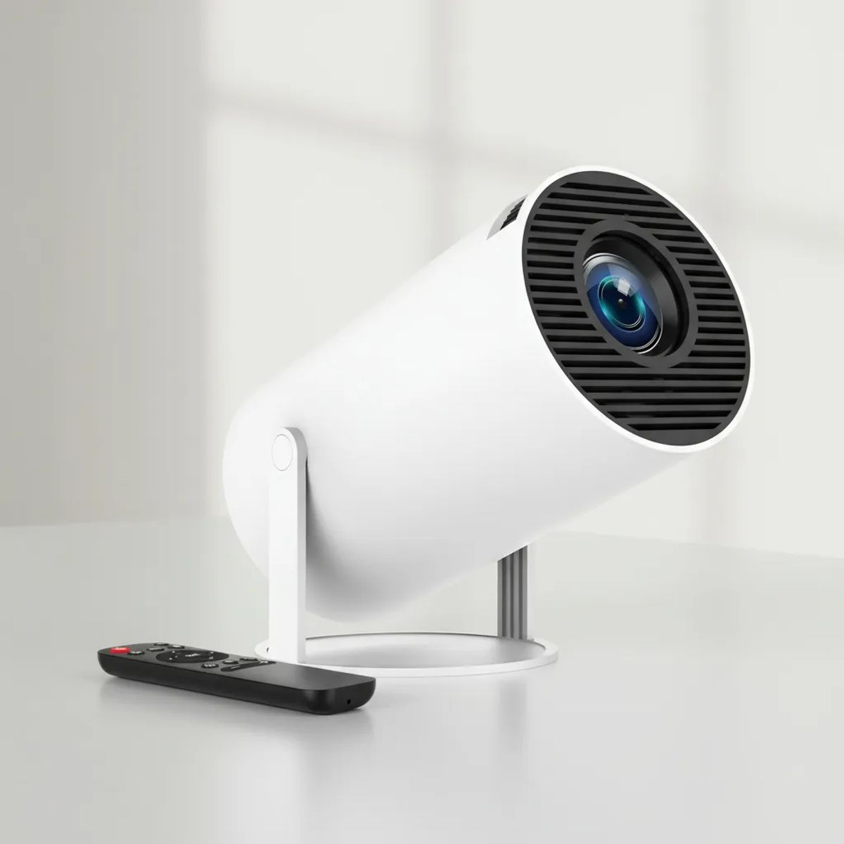 GENERICO - Proyector Led Portátil Con Android Tv Wifi Y Bluetooth Blanco