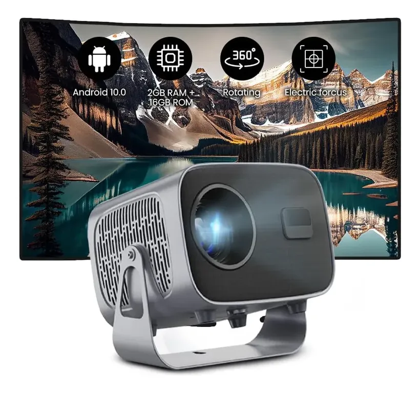 GENERICO Proyector Inteligente Portátil 4k, 1080p 600 Ansi/20000lm