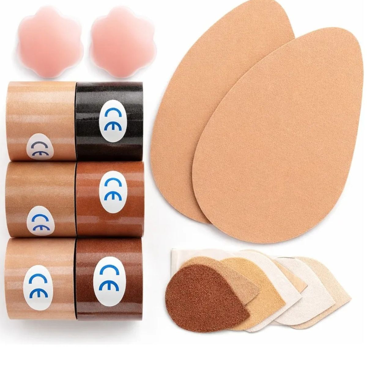 FANEL - Cinta Lifting para Busto + Cubre Pezón  Set Completo Boob Tape