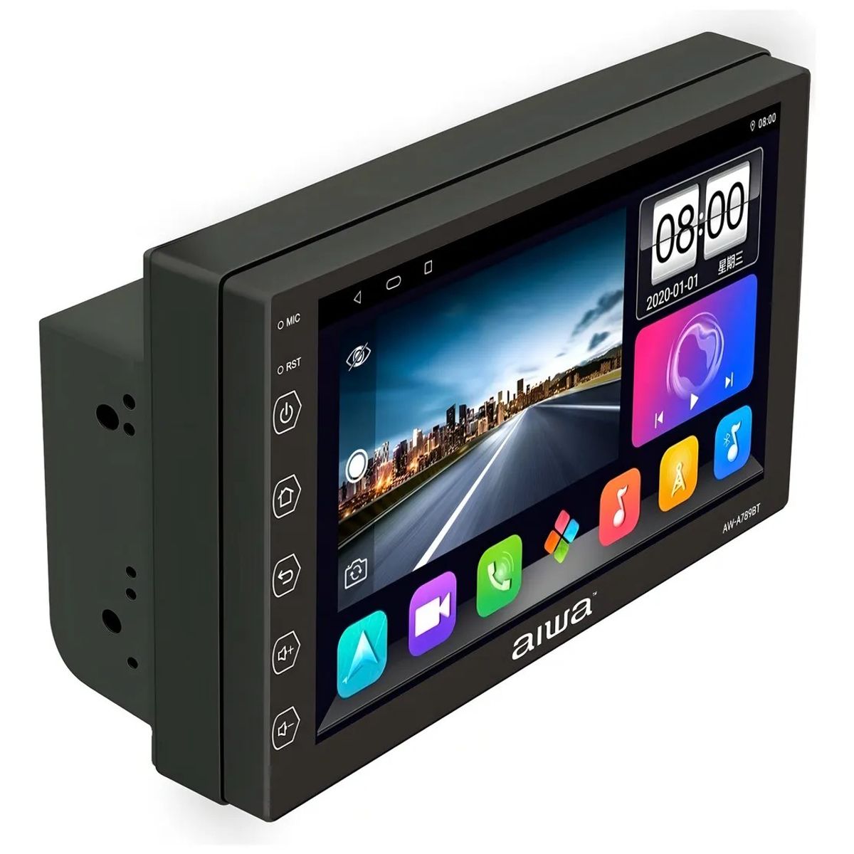 AIWA - Radio Auto 2 Din Android Touch Hd De 7'' Aiwa Aw-a789bt Color Negro