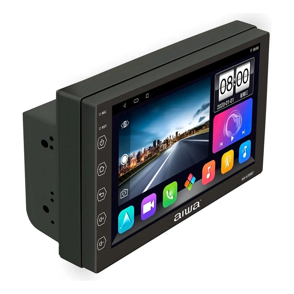 AIWA - Radio Auto 2 Din Android Touch Hd De 7'' Aiwa Aw-a789bt Color Negro