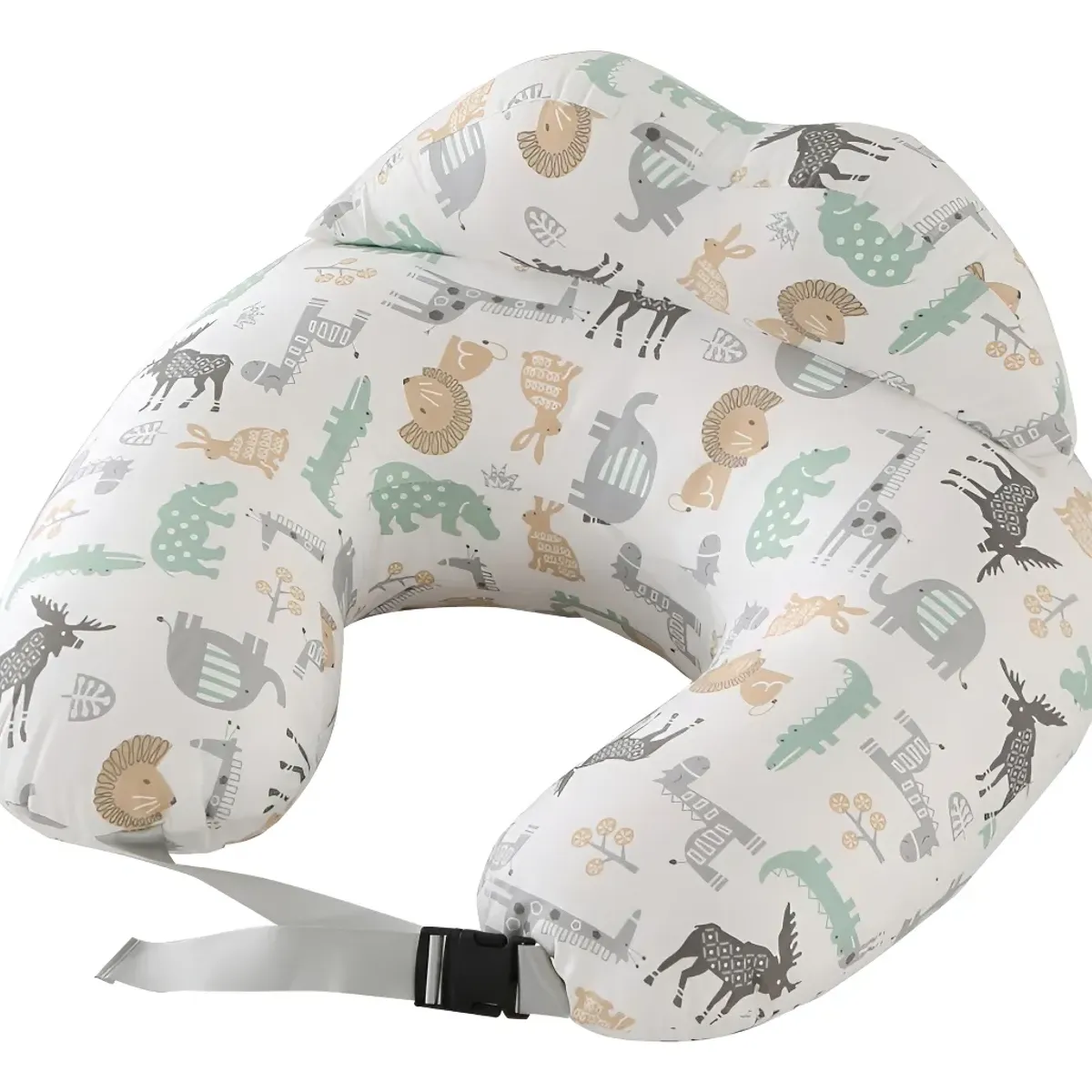 GENERICO - Almohada Cojin De Lactancia Para Bebé Amamantar Antirreflujo Color Blanco Liso