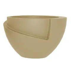 GENERICO - MACETERO BEIGE MODELO CURITIBA 32CM ALTO