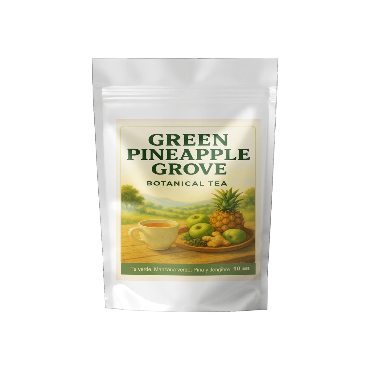 ANDES TEA - Green Pineapple Grove – Vitalidad Pura desde la Naturaleza 10 bolsitas