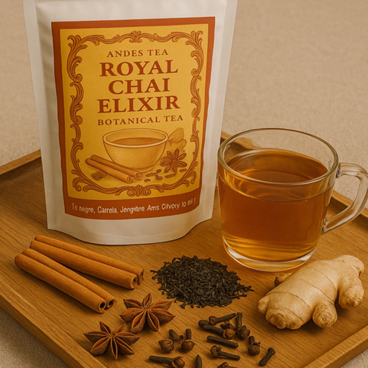 ANDES TEA - Té Royal Chai Elixir – Un Despertar Sensorial 10 bolsitas individuales