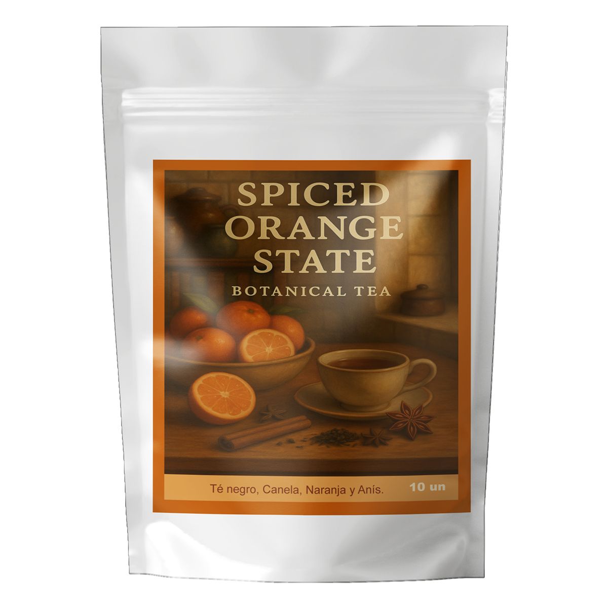 ANDES TEA - Spiced Orange State – Té Negro con Canela, Naranja y Anís Estrella 10 bolsitas