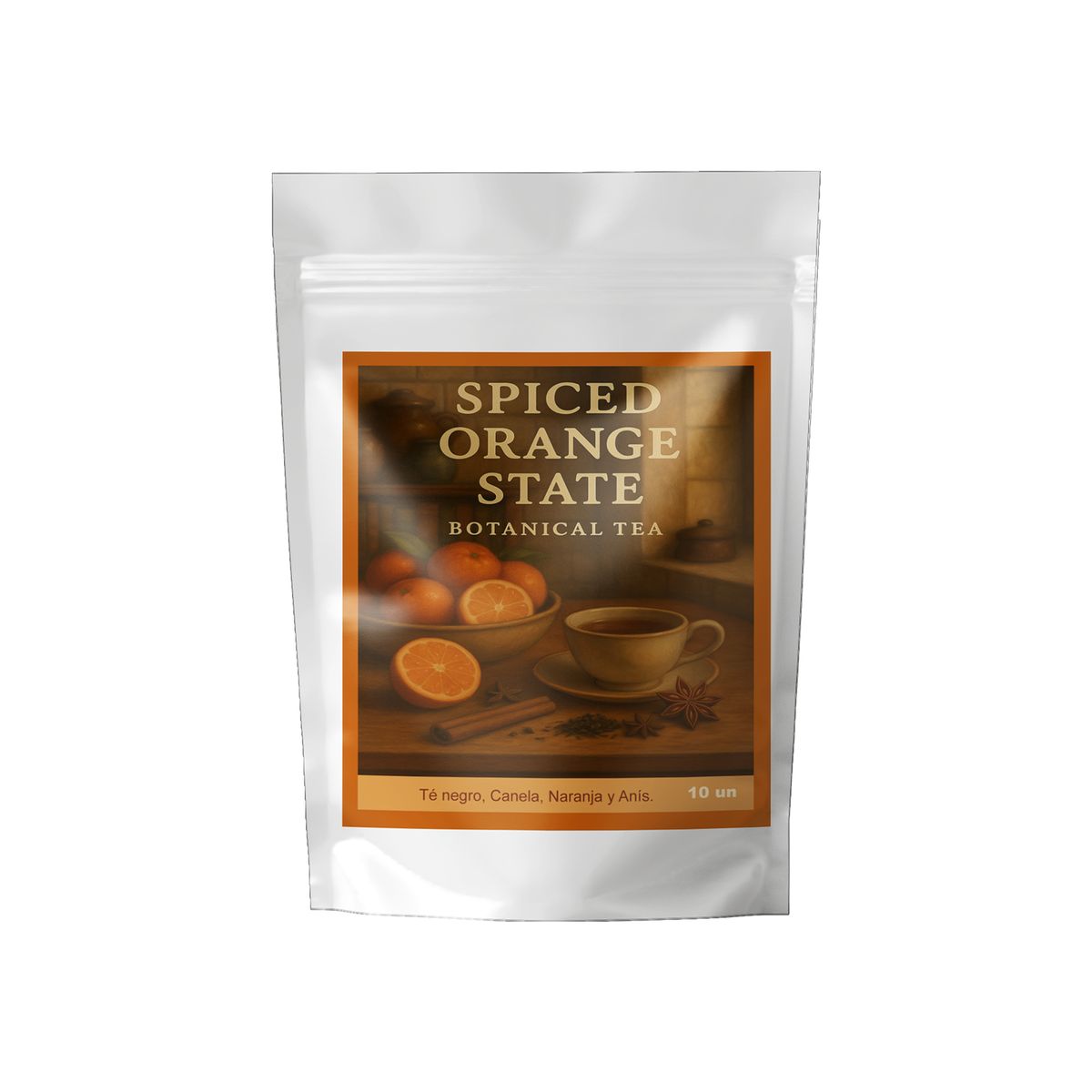 ANDES TEA - Spiced Orange State – Té Negro con Canela, Naranja y Anís Estrella 10 bolsitas