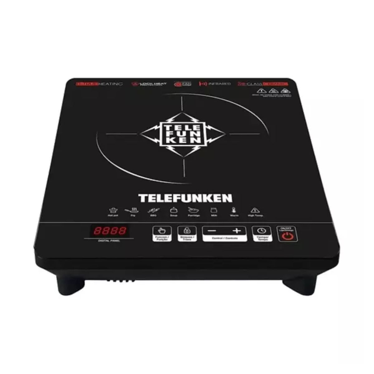 TELEFUNKEN - Cocina Eléctrica Digital Display 2000W Telefunken