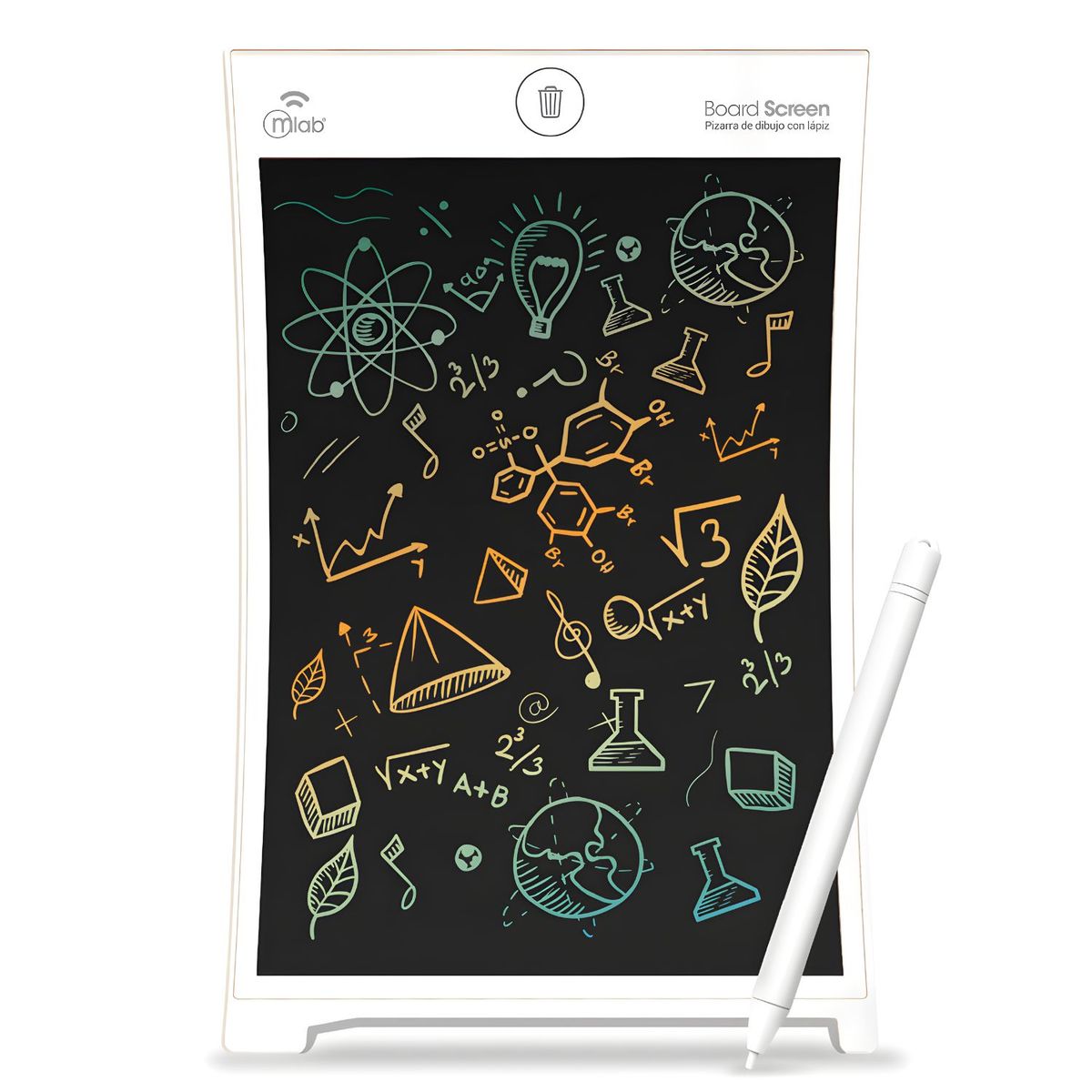MLAB - Pizarra LCD 8″ Board Screen Lápiz Borrado Instantáneo - PS