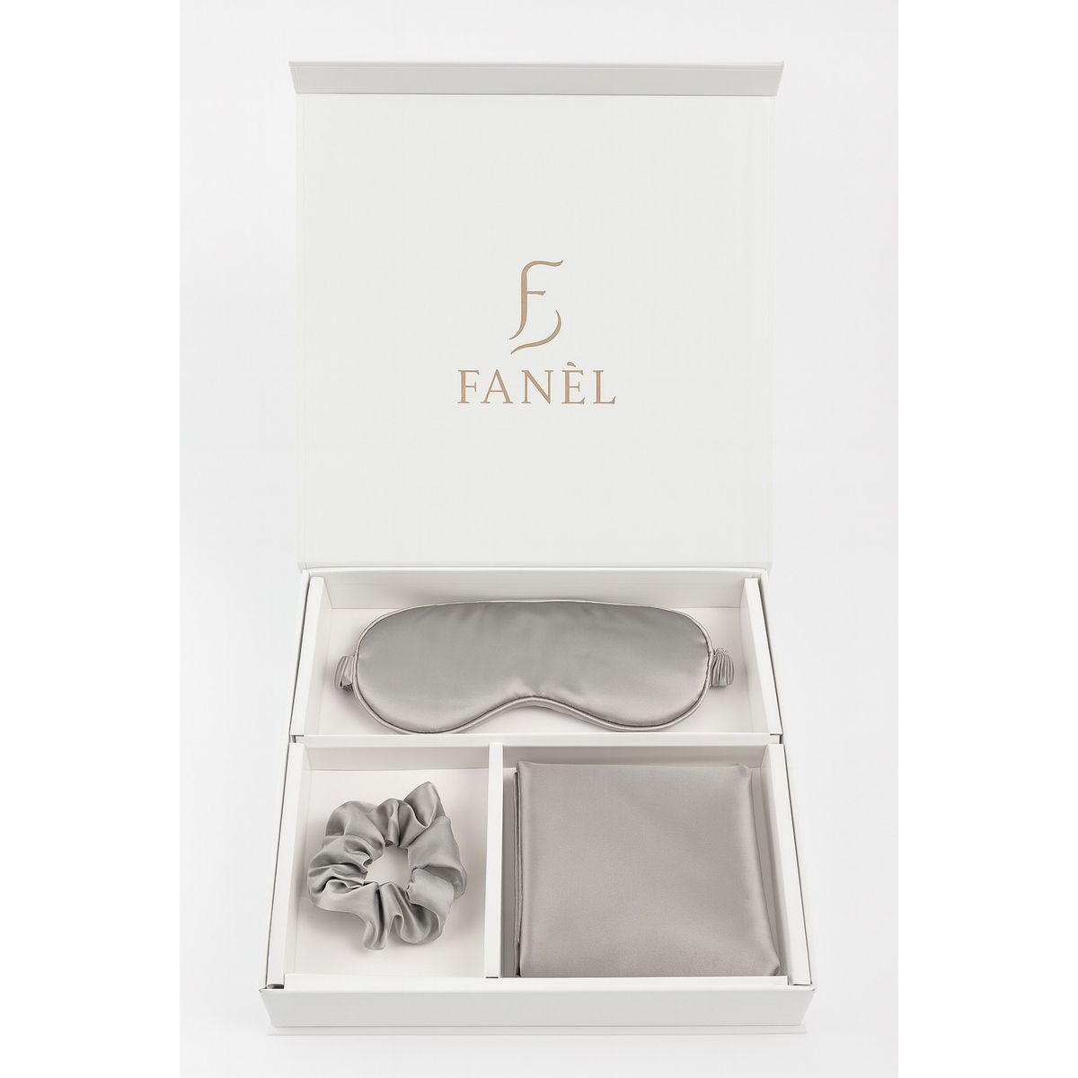 FANEL - Set de Descanso en Satín Fanèl Antifaz + Funda de Almohada + Scrunchie