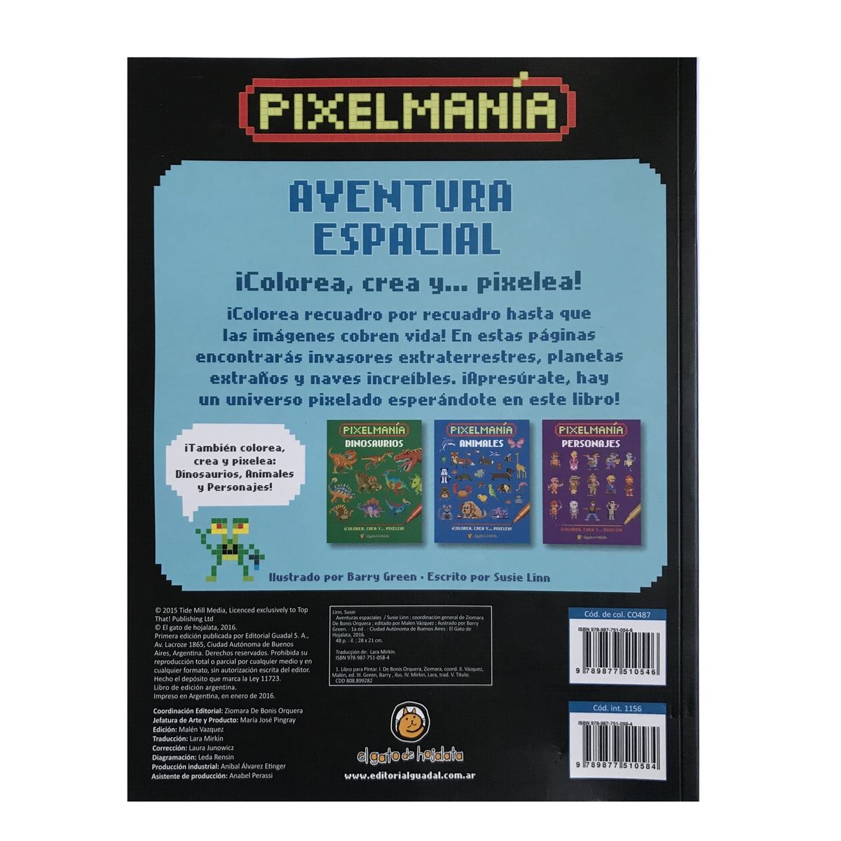 GENERICO - Libro para colorear Pixelmania Aventura Espacial
