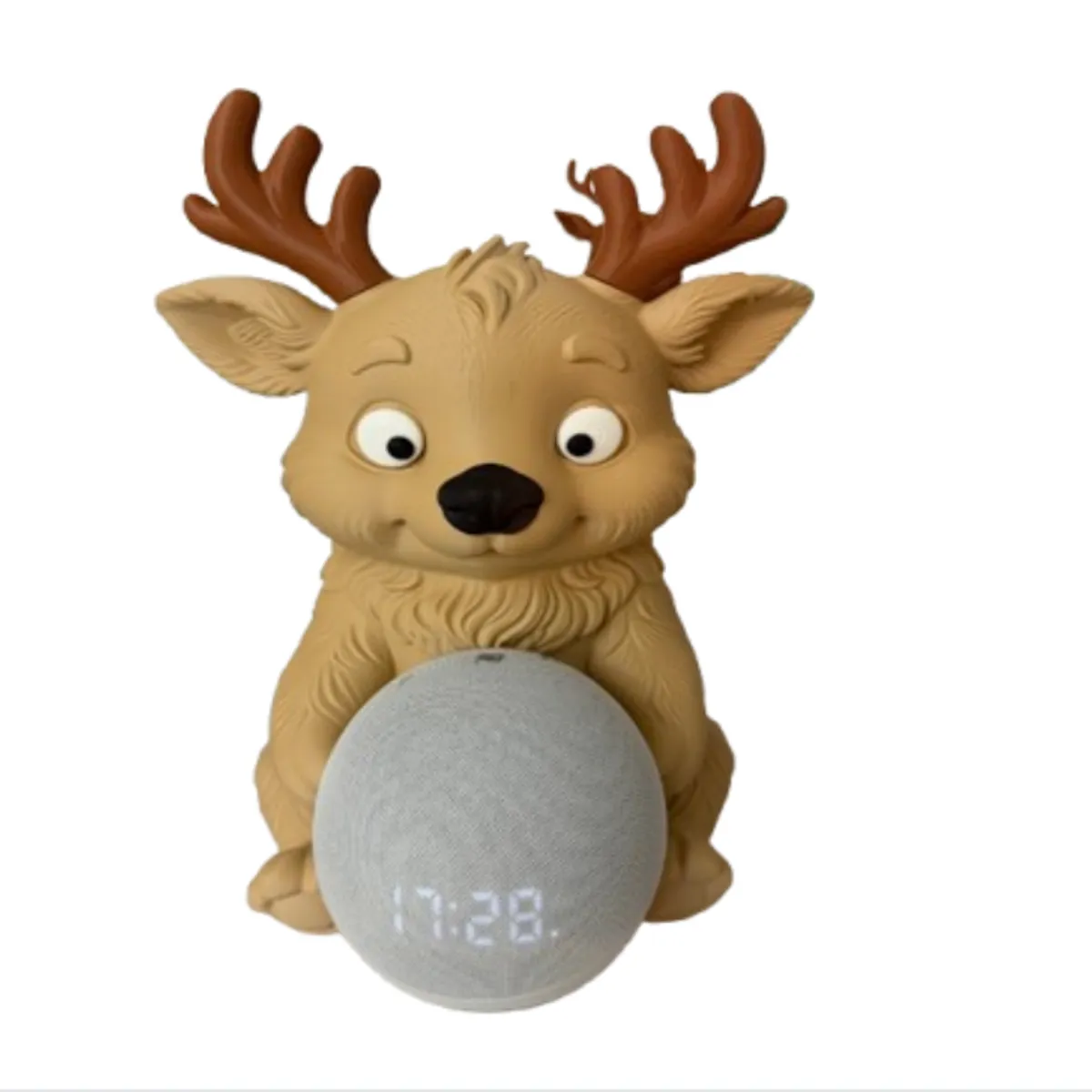 GENERICO - Soporte para Parlante Echo Dot con forma de Reno