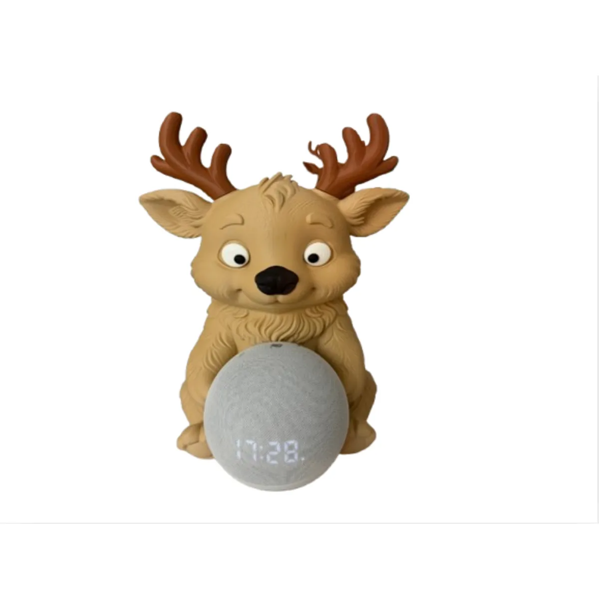 GENERICO - Soporte para Parlante Echo Dot con forma de Reno