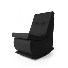 GENERICO - Butacones mecedoras onix color negra lino