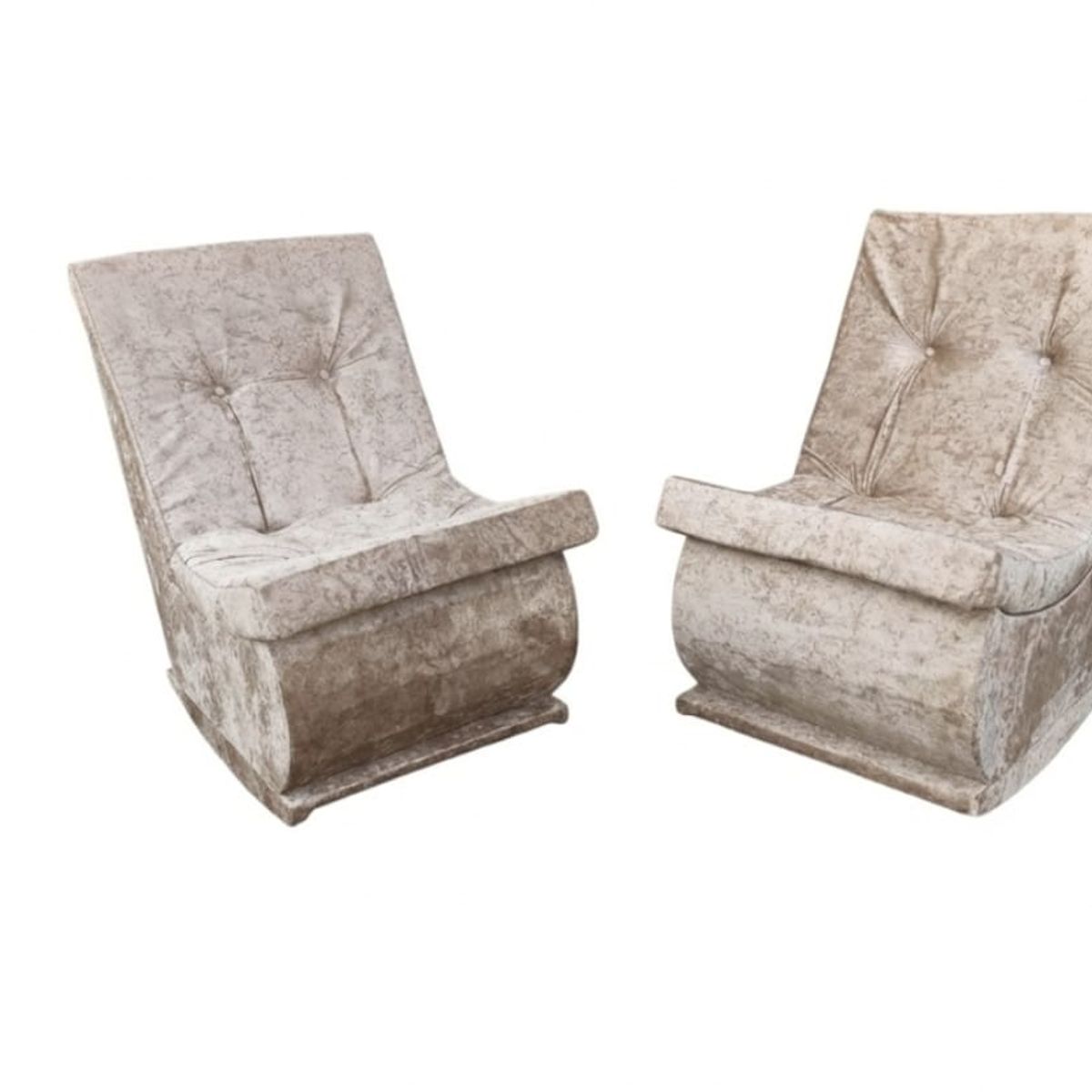 GENERICO - mecedora butacón color beich felpa