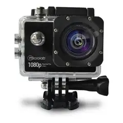MICROLAB - Cámara deportiva 8959 Full HD isports Pro 7 1080 HD Anti Shock Recargable Pantalla 2.0