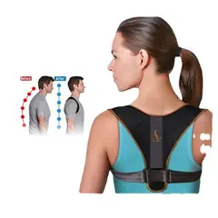 GENERAL - Respirable Sentado Corrección Corcunda Correas Negro M