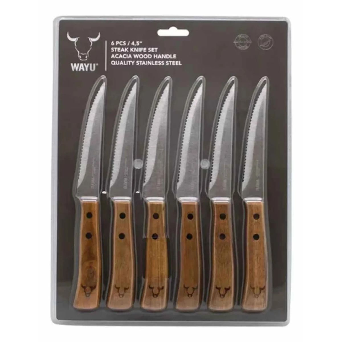 WAYU - SET CUCHILLOS PRM 6 PIEZAS WAYU