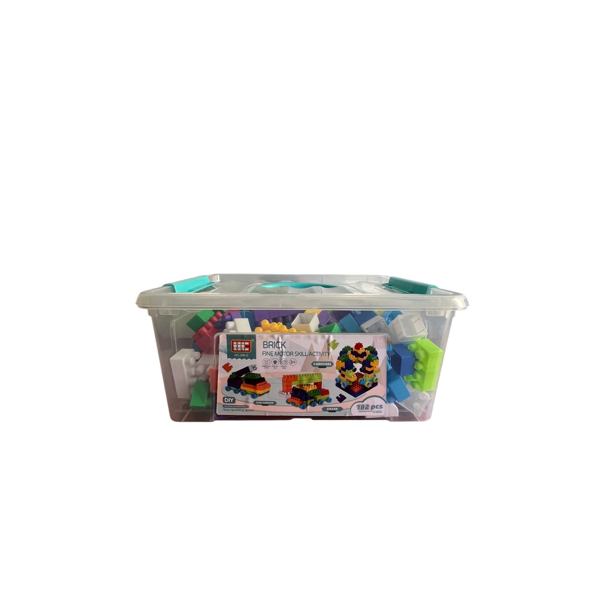 GENERICO - Bloques De Construccion 182 piezas en Caja Plastica