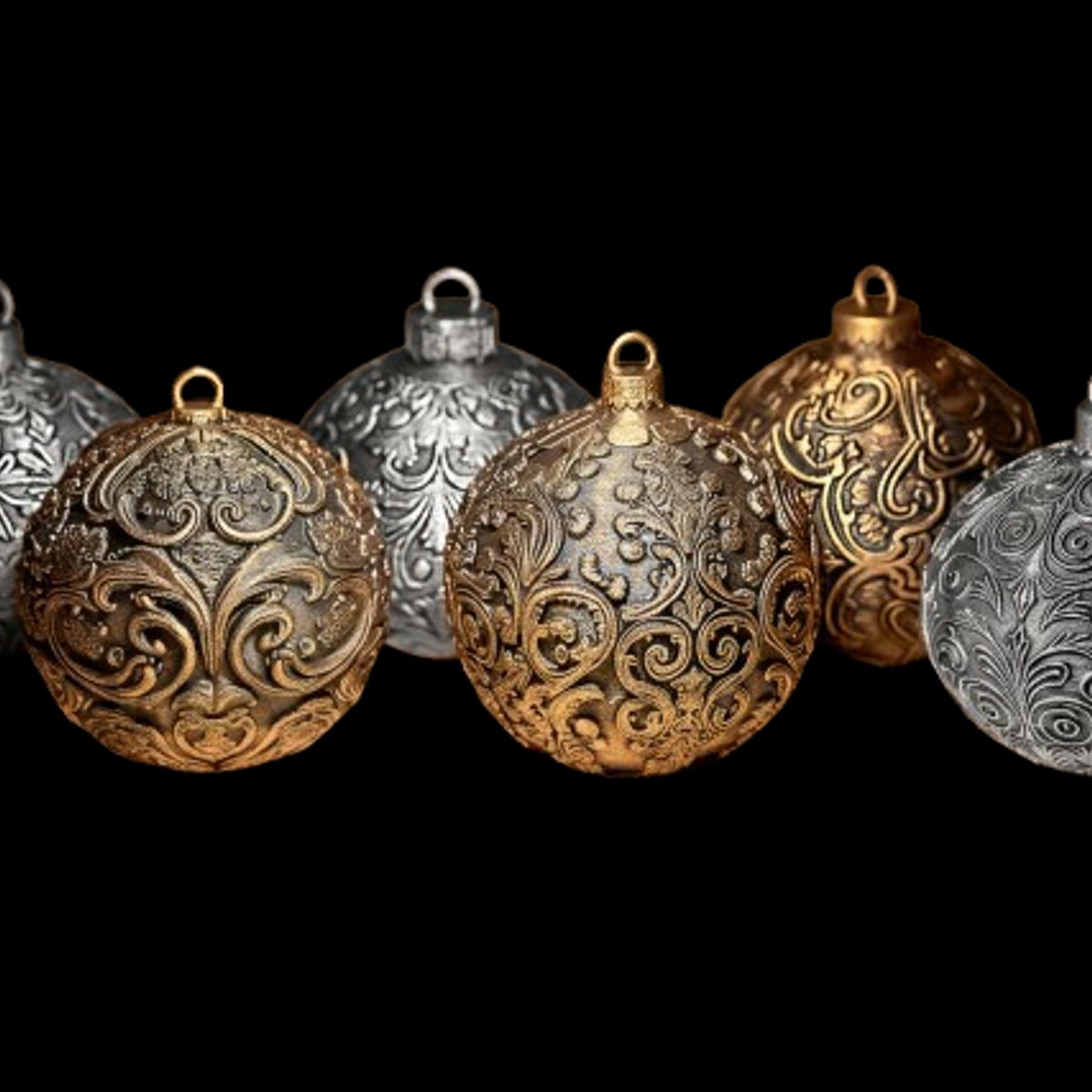 GENERICO - Esfera Decorativa - Pack 6 Navidad