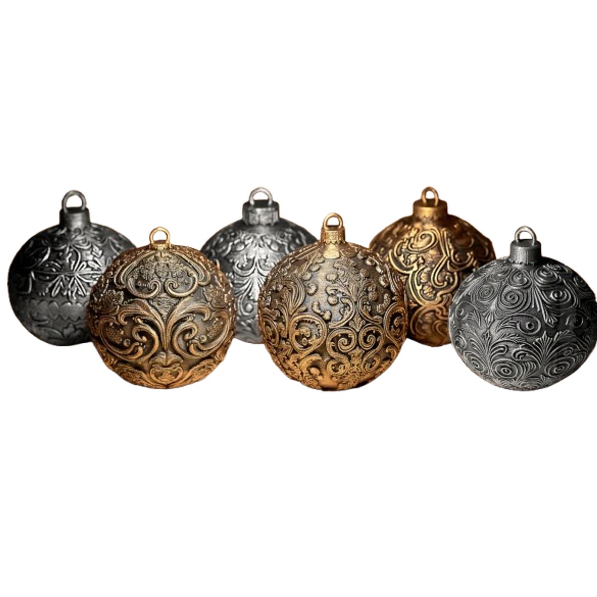 GENERICO - Esfera Decorativa - Pack 6 Navidad