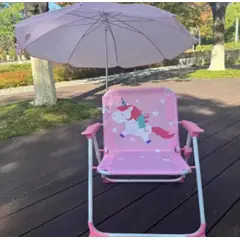 GENERICO - SILLAS PLAYERAS PARA NIÑOS CAMPINGPISCINA CON SOMBRILLA