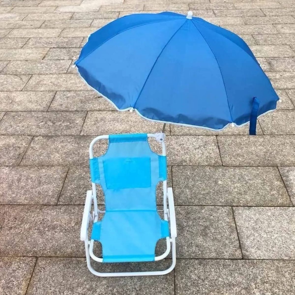 GENERICO - SILLAS PLAYERAS PARA NIÑOS CAMPINGPISCINA CON SOMBRILLA
