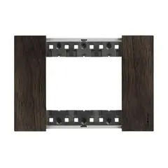 BTICINO - Placa 3 Modulos Nogal Living Now