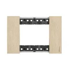 BTICINO - Placa 3 Modulos Oro Living Now