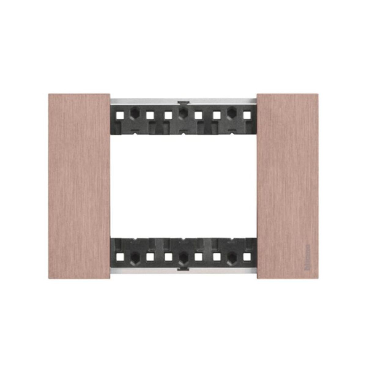 BTICINO - Placa 3 Modulos Bticino Cobre Living Now