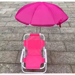 GENERICO - SILLAS PLAYERAS PARA NIÑOS CAMPINGPISCINA CON SOMBRILLA